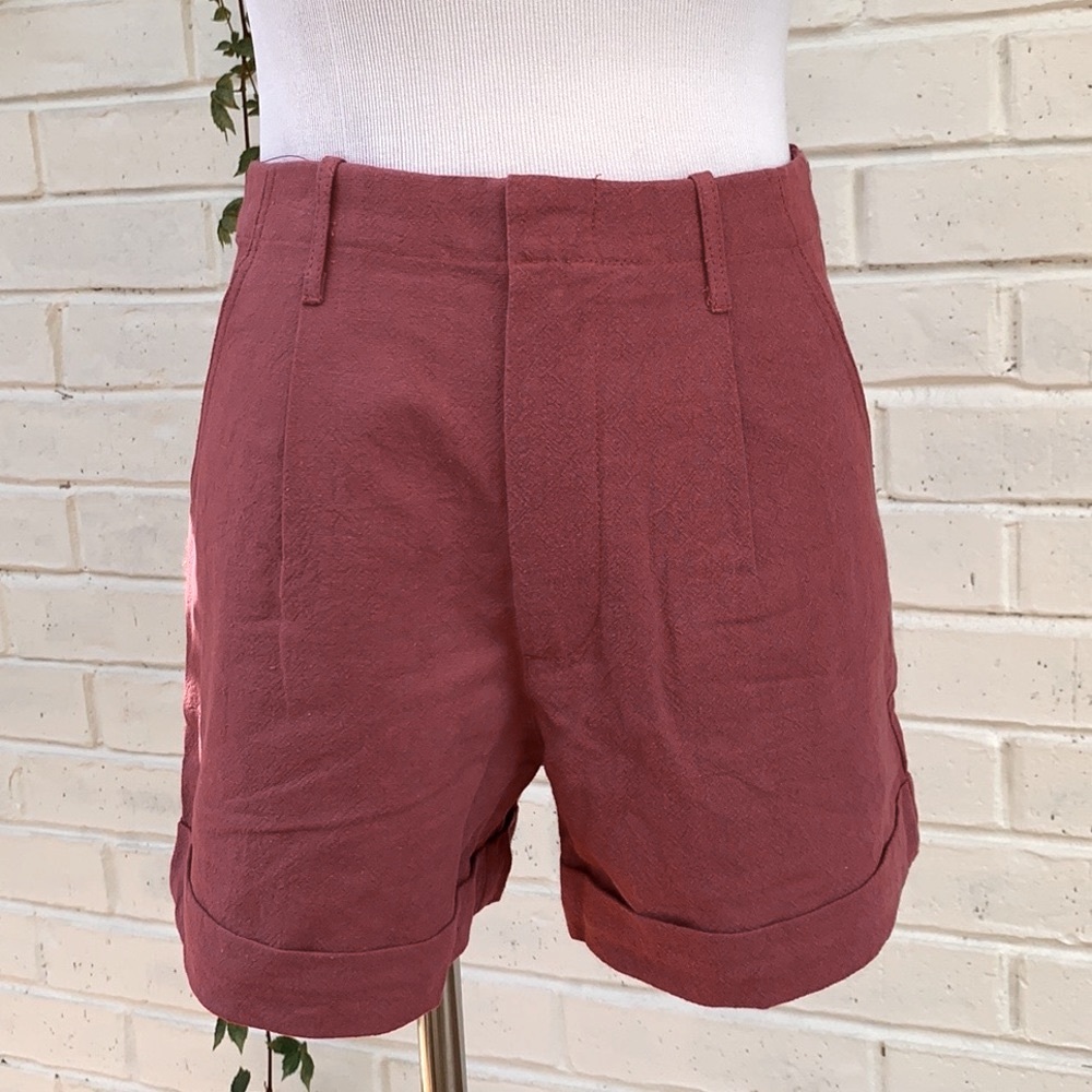 Anthropologie mo:vint Shorts Dried Rose XS NWT